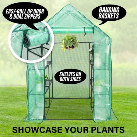 Garden Greenhouse Shed PE Cover Only 143cm Apex