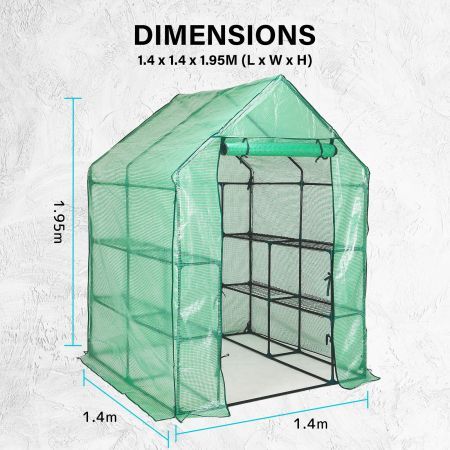 Garden Greenhouse Shed PE Cover Only 143cm Apex