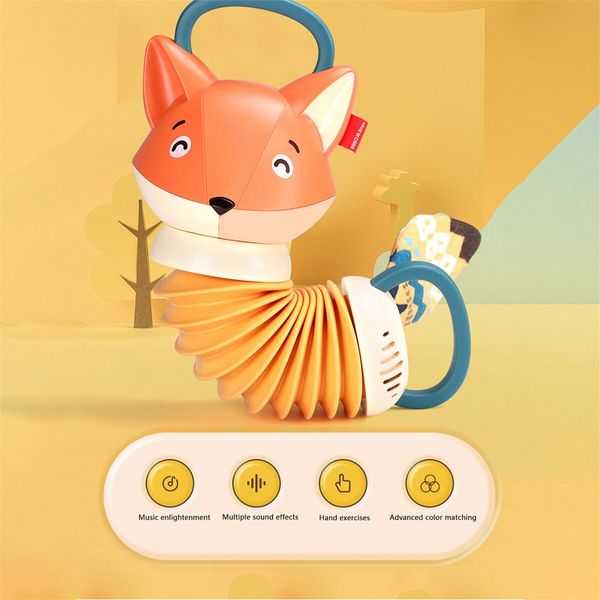 Fox Accordion, Children Educational Animal Accordion Bug, Children Early Education Music Enlightenment Toy