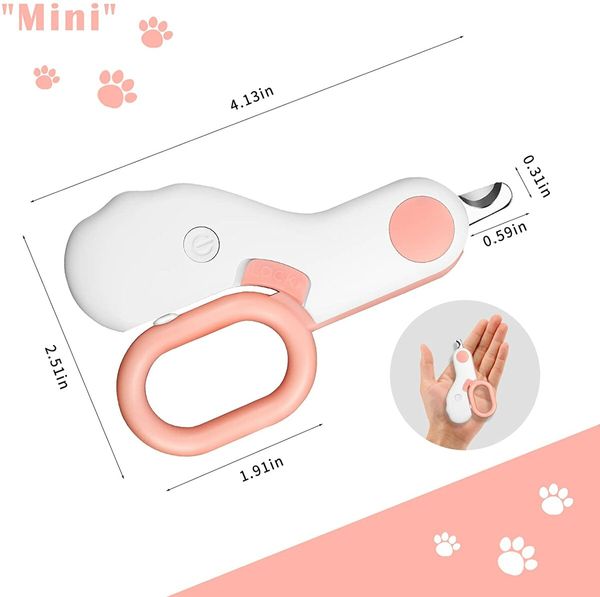 Pet Nail Clipper and Trimmer with Rechargeable LED Light for Dogs And Cats