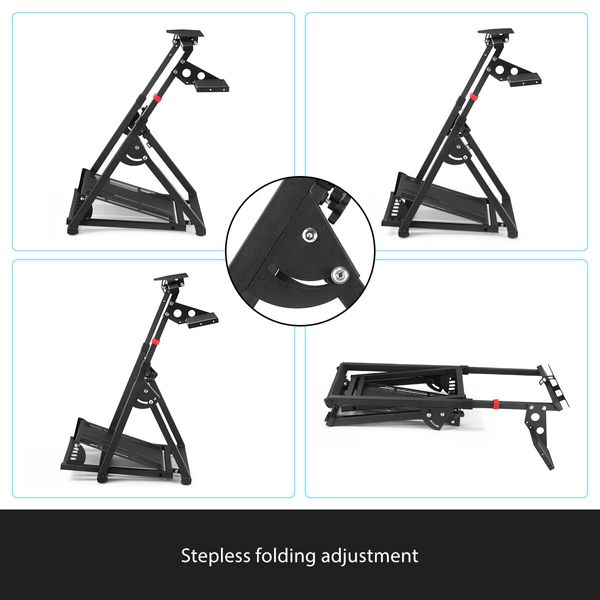 Sim Racing Wheel Stand Simulator Steering Mount Foldable Gaming Accessories for Logitech Thrustmaster 