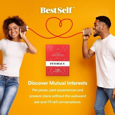 Intimacy Deck by BestSelf-150 Engaging Conversation Starters for Couples to Strengthen Their Relationship