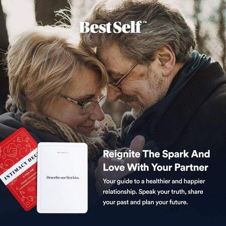 Intimacy Deck by BestSelf-150 Engaging Conversation Starters for Couples to Strengthen Their Relationship