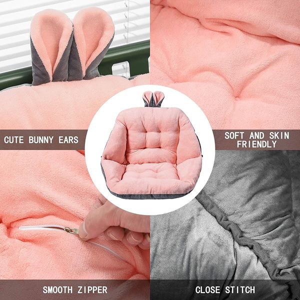 Velvet Seat Cushion Kawaii Rocking Chair Cushion Office Chair Backrest Lazy Sofa