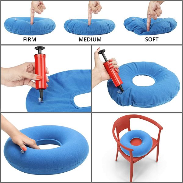 Anti-bedsore inflatable cushion for pregnant women and elderly care cushion