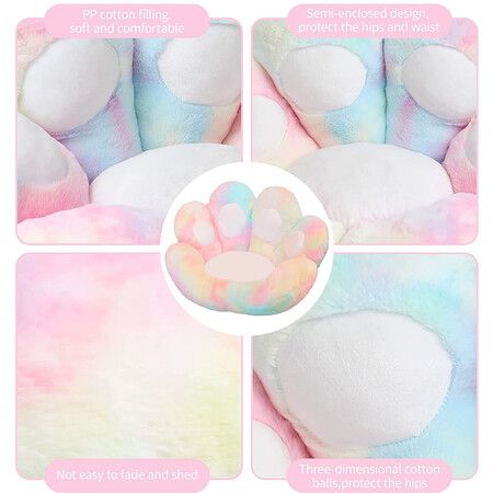 Large Cat Paw Lazy Sofa Cushion Soft Office Chair Seat Cushion Plush Warm Cute Home Decor