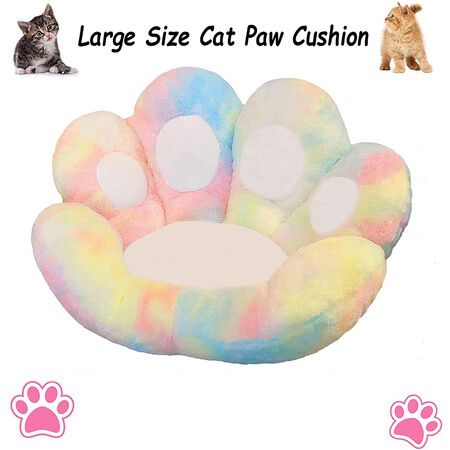 Large Cat Paw Lazy Sofa Cushion Soft Office Chair Seat Cushion Plush Warm Cute Home Decor