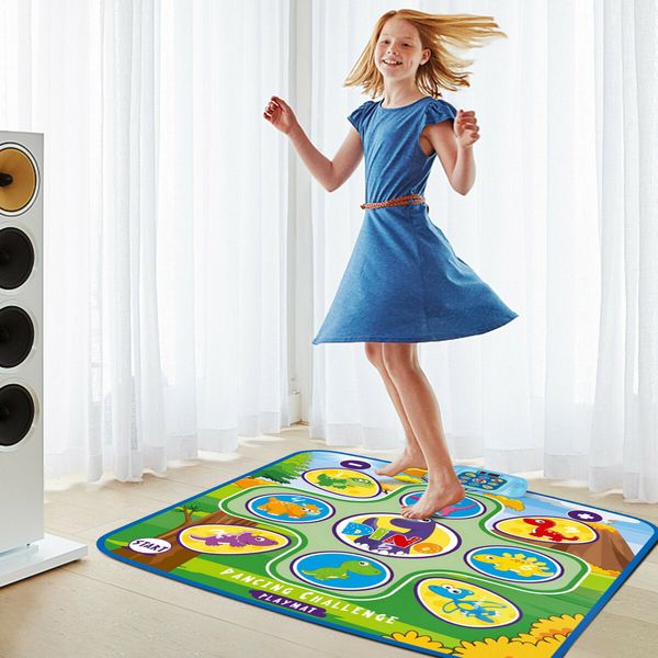 2022 Newest Dinosaur Electric Dancing Mat Children's Music Programmable Dancing Mat Game Mat Toy Christmas Gift,Gifts for Girls Boys