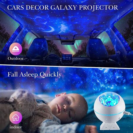 Star Projector, LED Galaxy Lamp for Bedroom, Starry Night Light for Kids or Adults, Starlight with Voice Control