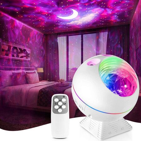 Star Projector, LED Galaxy Lamp for Bedroom, Starry Night Light for Kids or Adults, Starlight with Voice Control