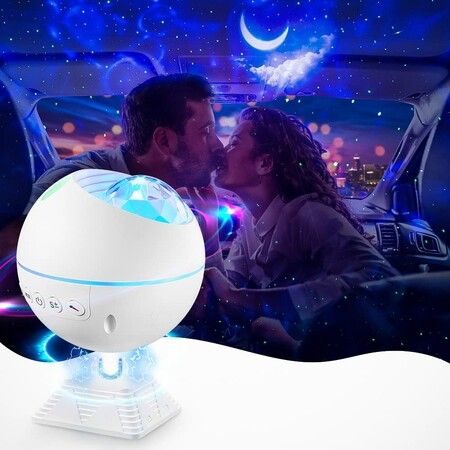 Star Projector, LED Galaxy Lamp for Bedroom, Starry Night Light for Kids or Adults, Starlight with Voice Control