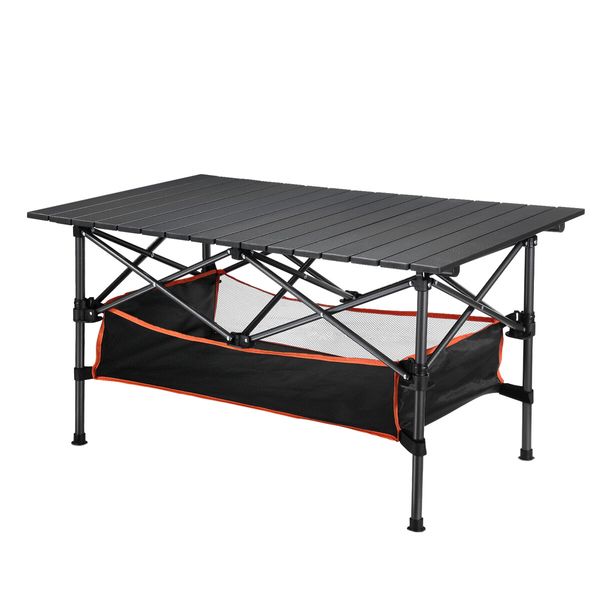 Portable Folding Camping Table Picnic Outdoor Foldable Desk Aluminium with Storage Carry Bag