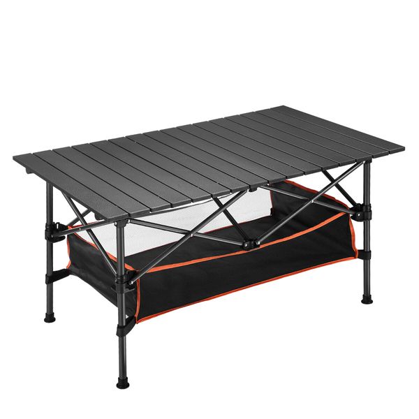 Portable Folding Camping Table Picnic Outdoor Foldable Desk Aluminium with Storage Carry Bag