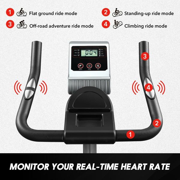 Genki Exercise Magnetic Spin Bike Home Cycling Bicycle Belt Drive Fitness Equipment Resistance Bluetooth App FitShow