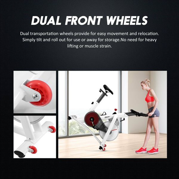 Genki Exercise Magnetic Spin Bike Home Cycling Bicycle Belt Drive Fitness Equipment Resistance Bluetooth App FitShow