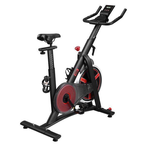 Genki Exercise Spin Magnetic Bike Indoor Stationary Bicycle Belt Drive Fitness Machine Resistance Bluetooth App FitShow