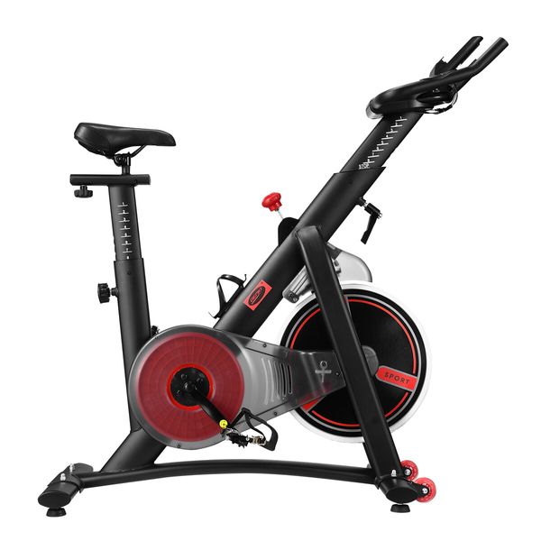 Genki Exercise Spin Magnetic Bike Indoor Stationary Bicycle Belt Drive Fitness Machine Resistance Bluetooth App FitShow