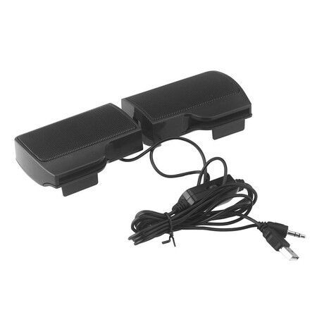 1 Pair Mini Portable Clipon USB Stereo Speakers line Controller Soundbar for Laptop Mp3 Phone Music Player PC with Clip