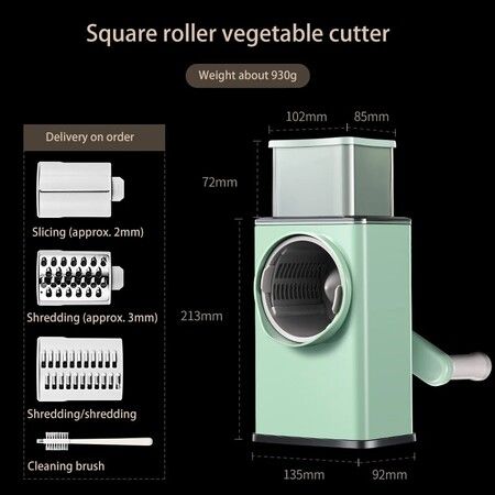 Manual Vegetable Slicer Kitchen Accessories Vegetable Grater Chopper 4 in 1 Round Cutter Potato Spiralizer Home Gadget Tool