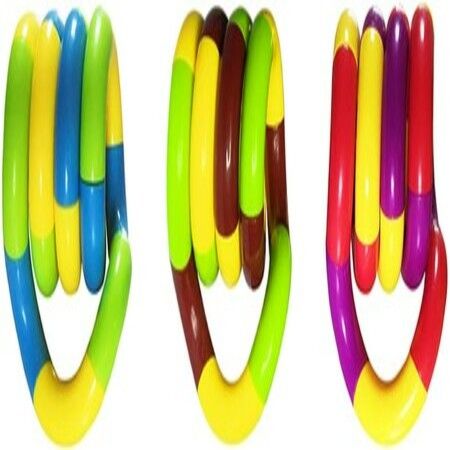 5PCS Tangles Brain Imagine Tools, Magic Fidget Toys,Sensory Toys, Combine into New Shapes,Stress Relief and Anti-Anxiety Sensory Fidget Toy, Brain Imagine Sensory Toys (5 PCS)