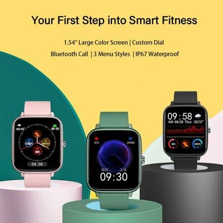 Smart Watch Women Men Bluetooth-compatible Call Heart Rate Monitor Sports Fitness Tracker Full Touch Screen Clock Smartwatch