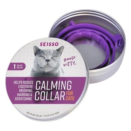 Pet Calming Collar Relaxing Anxiety Reliever Eliminate Anxiety Collar for Small Dogs Cats (Length 38CM)