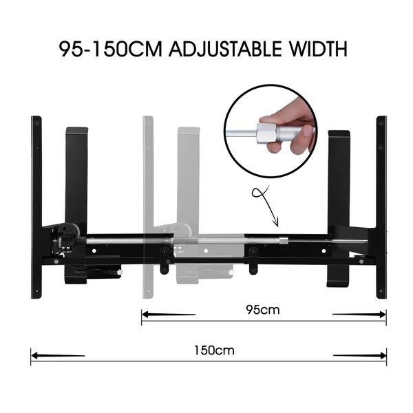 Black Standing Desk Electric Motorised Computer Sit Stand Table Height Adjustable Ergonomic Home Office