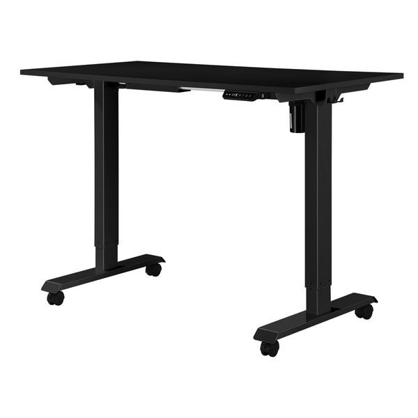 Black Standing Desk Electric Motorised Computer Sit Stand Table Height Adjustable Ergonomic Home Office