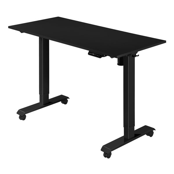 Black Standing Desk Electric Motorised Computer Sit Stand Table Height Adjustable Ergonomic Home Office