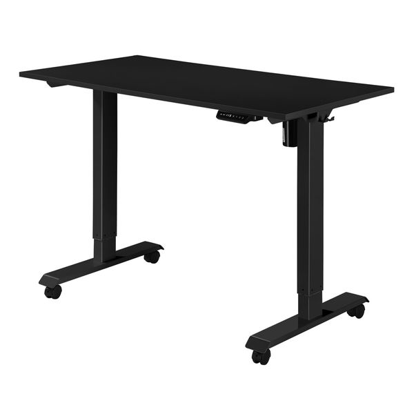 Black Standing Desk Electric Motorised Computer Sit Stand Table Height Adjustable Ergonomic Home Office