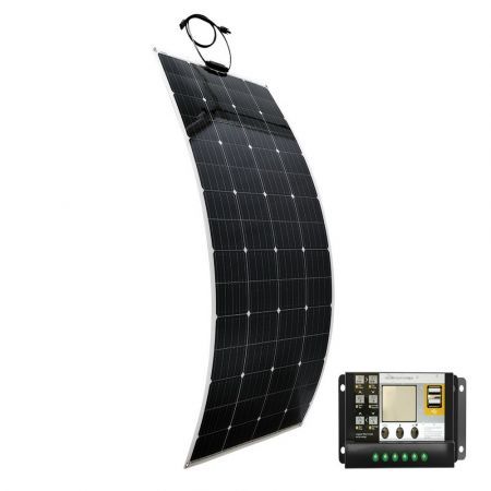 12V 300W Flexible Solar Panel 20A Regulator 2kg Monocrystalline IP65 Waterproof