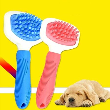 Dog Brush Professional Silicone Pet Brush Cat Comb Pet Grooming Tool for Puppies