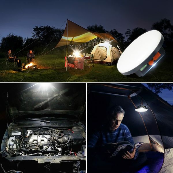 Newest Led Camping Light, 7500mAh Tent Light  with Hooks, IP65 Waterproof Emergency Light Power Bank Failure for Outdoors Hiking