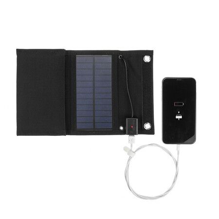 50W Foldable Solar Panel 5V Sun Power Solar Cells Bank Pack USB 10 in1 USB Cable Waterproof for Phone Backpack Camping Hiking