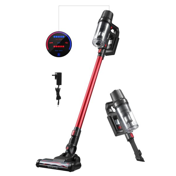 Maxkon 160W Cordless Stick Vacuum Cleaner Floor Mop Portable Powerful Suction 20000PA 60min