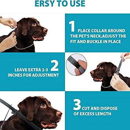 63cm Anti-Parasitic Collar Anti Flea And Tick for Big Dogs (2Pack)