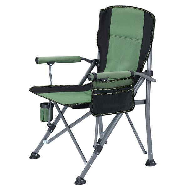 Camping Chair Folding Beach Outdoor Picnic Hiking Fishing Seating Portable Lightweight Green