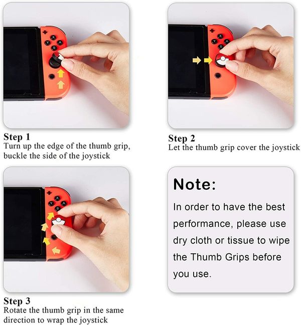 Thumb Grip Set Joystick Caps Compatible with Nintendo Switch/OLED/Lite Console,Silicone Analog Stick Caps for Switch Controllers Red+Blue,2 Pairs