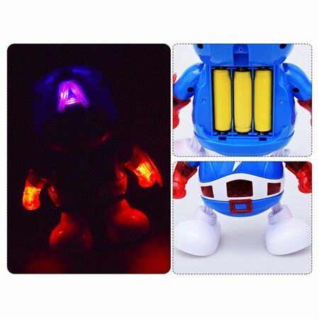 Dancing Robot Light Electric Music Toy with Music for Kids