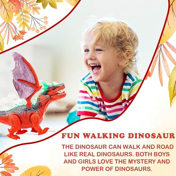 Dinosaur Toy with Lights and Sounds for Kids