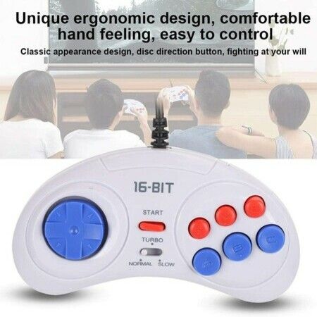 Controller Gamepad Joystick, 16Bit 9-Pin Mini Handheld Game Console