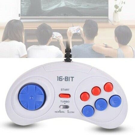 Controller Gamepad Joystick, 16Bit 9-Pin Mini Handheld Game Console