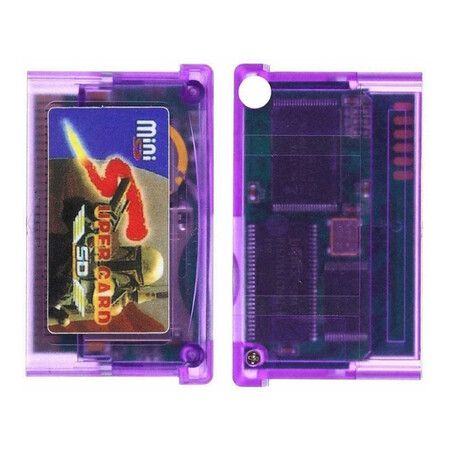 Mini Purple Recording Disc Card for GBA/GBASP/GBM/IDS/NDS/NDSL Game Cards