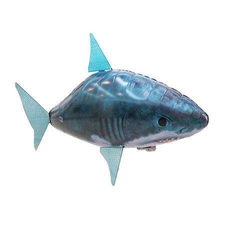 Remote Control Flying Air Shark Toy RC Radio Inflatable Clown Fish Balloons Gift