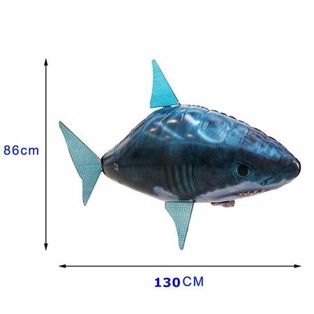 Remote Control Flying Air Shark Toy RC Radio Inflatable Clown Fish Balloons Gift