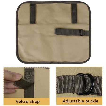 Camping Tableware Bag,Cooking Utensil Canvas Organizer for Backpacking BBQ Camping Hiking