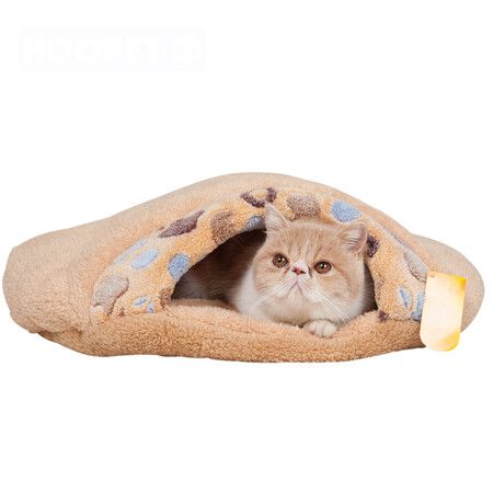 55cm Warm Soft Cat House Pet Sleeping Bag Lovely Hamburger