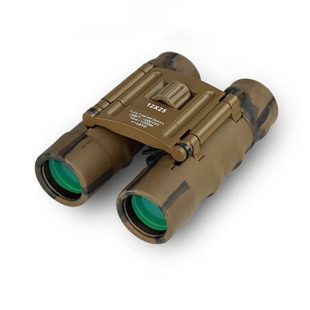 12X25 Binoculars Portable HD Bak-4 Prism Mini Camo Telescope Child Outdoor Camping Travel