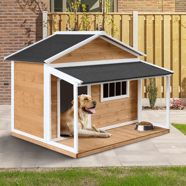 Petscene XXL Wooden Dog Kennel Puppy House Pet Home Shelter Indoor Outdoor