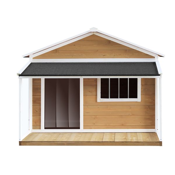 Petscene XXL Wooden Dog Kennel Puppy House Pet Home Shelter Indoor Outdoor